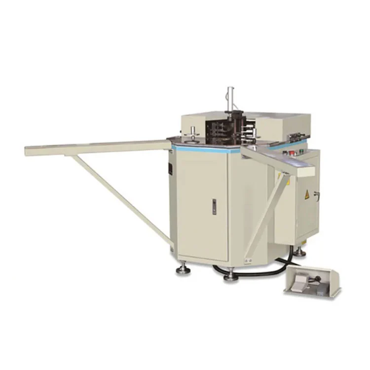 100mm * 3500mm Two Kepala Aluminium Window Door Corner Nggabungke Machine