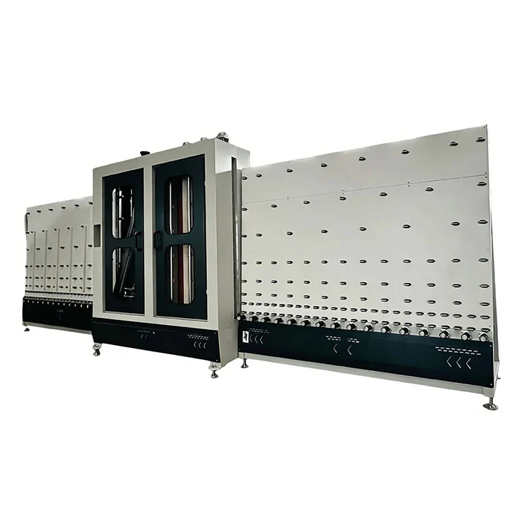 1800 Vertikal Washing Drying Machine kanggo Kaca Terisolasi lan Tempered