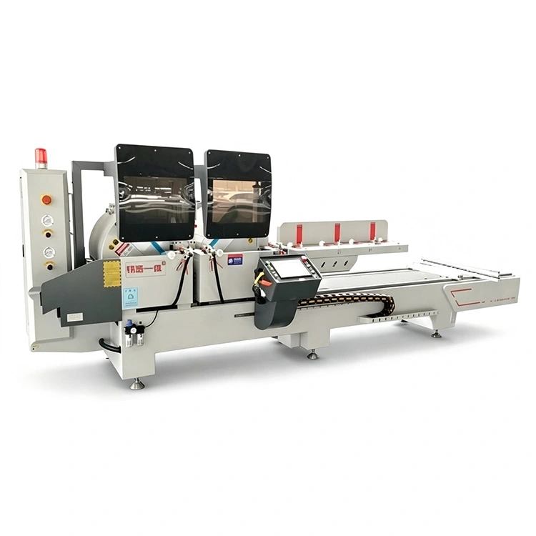 CNC Double-head Cutting Saw kanggo 45 ° lan 90 ° Cutting