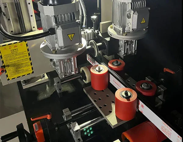 Cnc Thermal Break Aluminum Knurling Inserting Machine