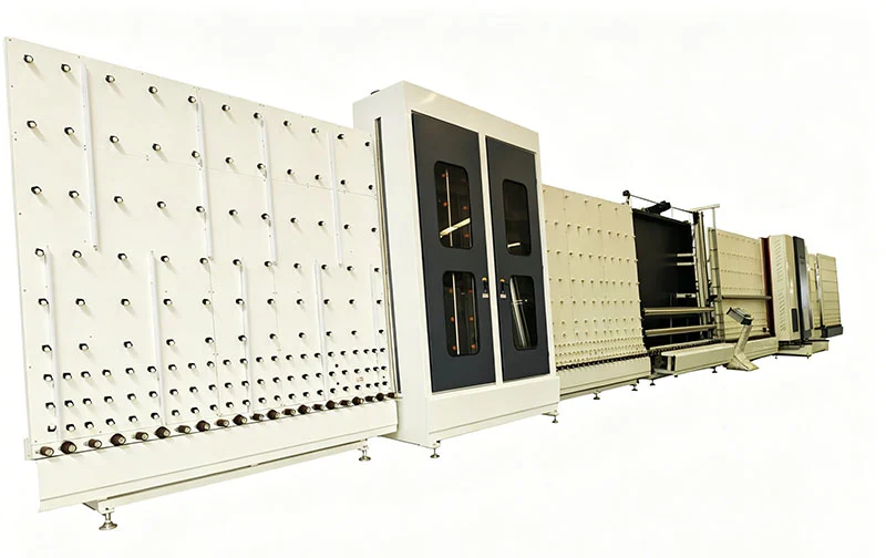 Vertical Cnc Washing Drying Press Line For Insulated And Tempered Glassmachine